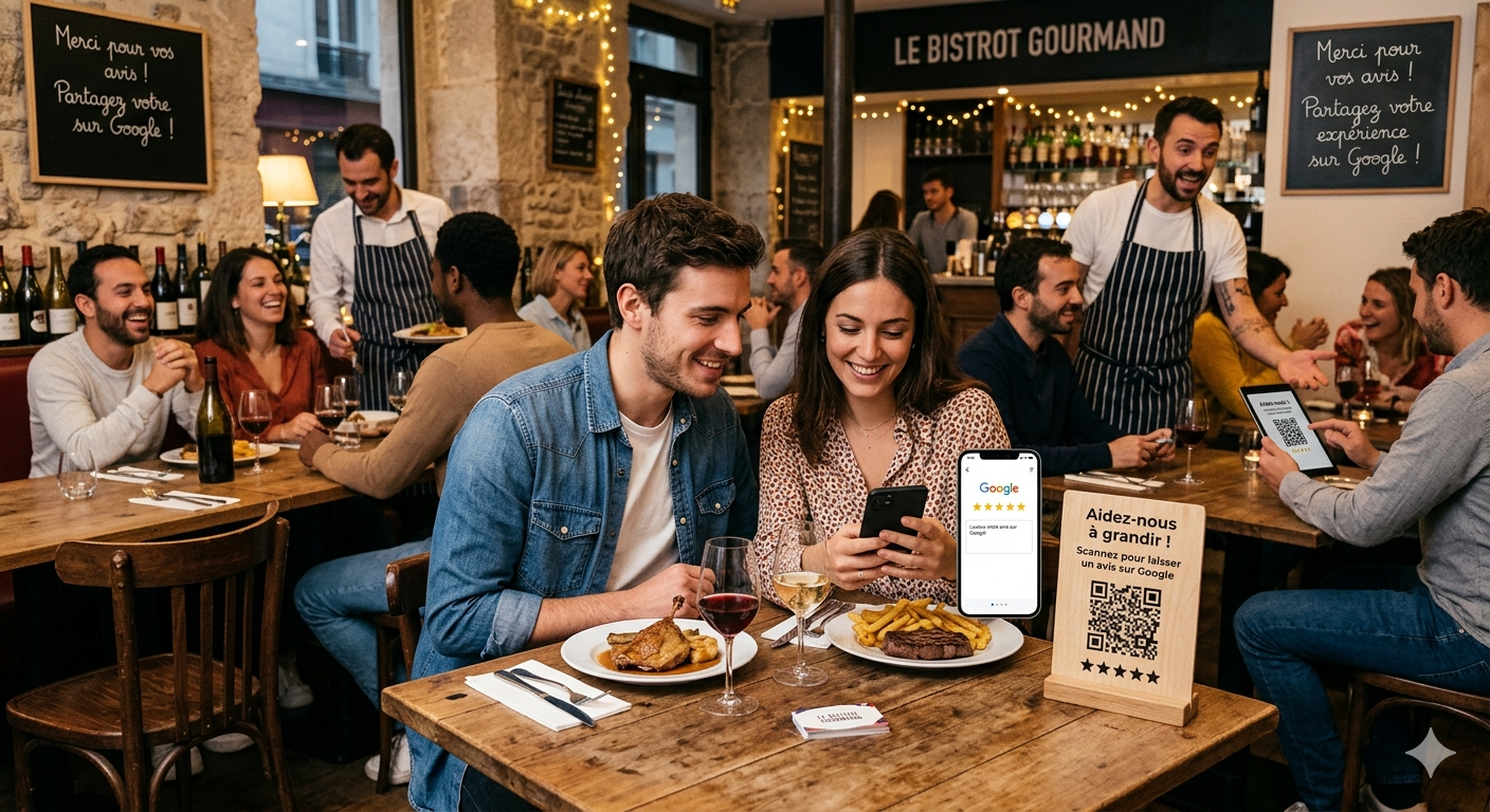 Comment obtenir plus d&rsquo;avis Google pour son restaurant ? 7 méthodes testées